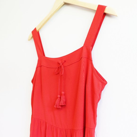 NEW Banana Republic Red Tassel Summer Tank Top S - Picture 5 of 16